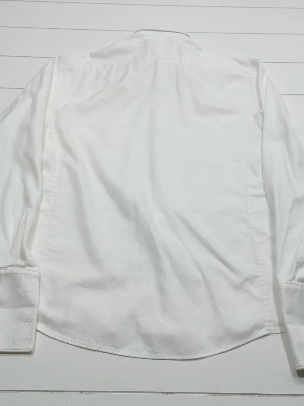 Thomas Pink Slim Fit White Dress Shirt 16.5 42 French Cuff Luxury Business